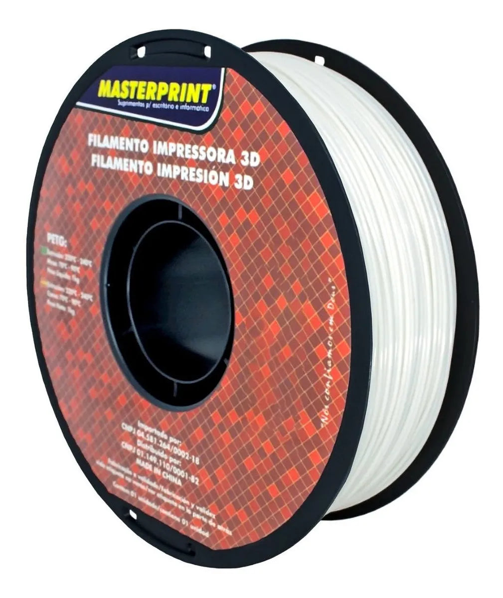 FILAMENTO PETG- MASTERPRINT BRANCO 1K - 1.75MM